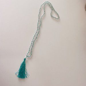 Beaded tassel necklace